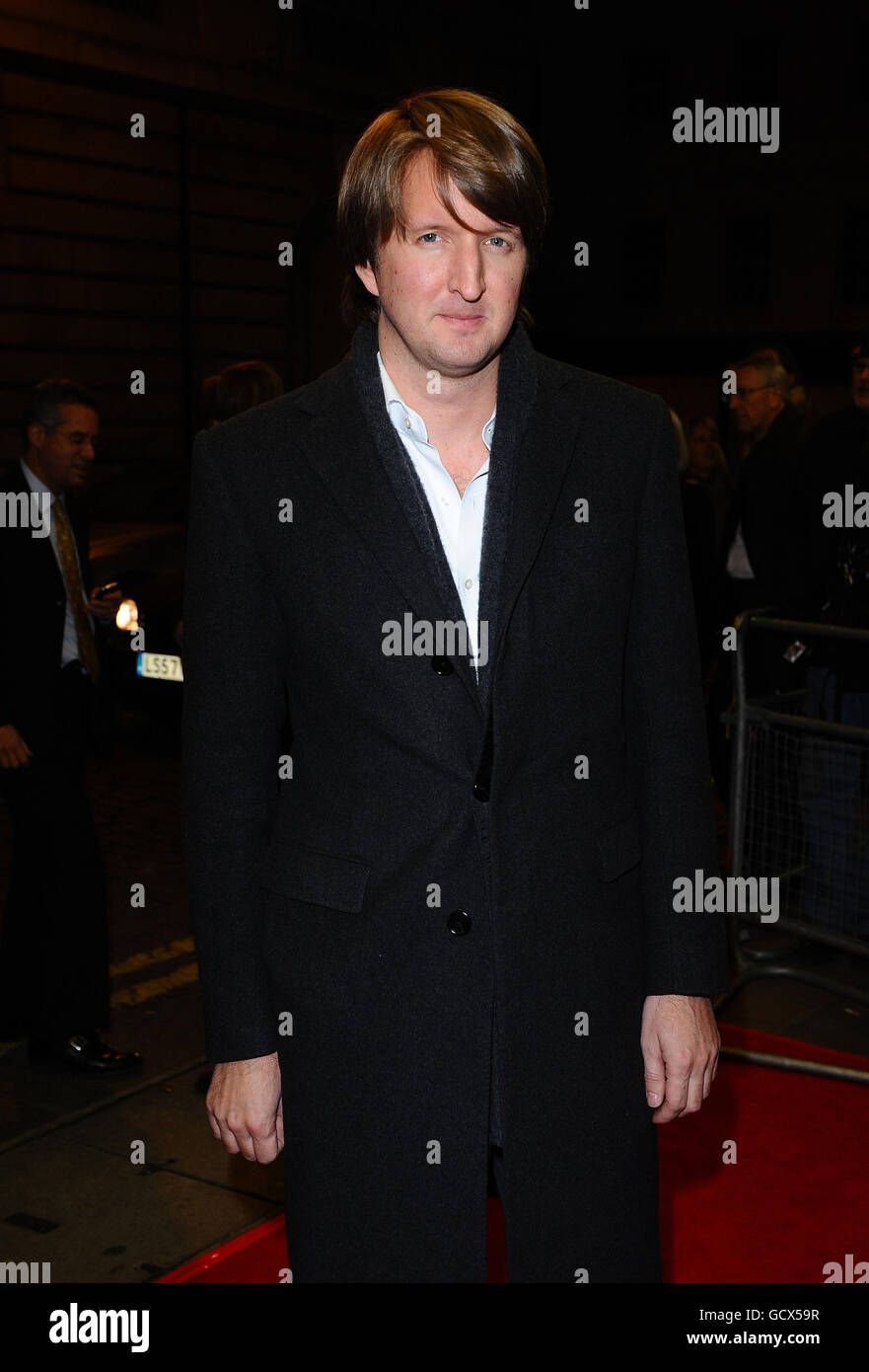 Tom Hooper arrives at a charity screening of The King's Speech at the Curzon cinema in Mayfair, London. Stock Photo
