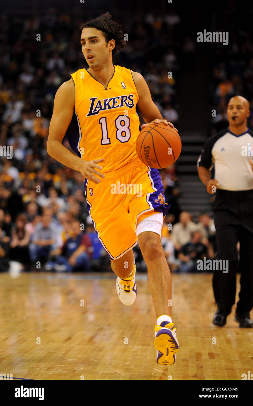 Basketball - NBA - Pre-Season Tour - Minnesota Timberwolves v LA Lakers - O2 Arena. Sasha Vujacic, LA Lakers Stock Photo