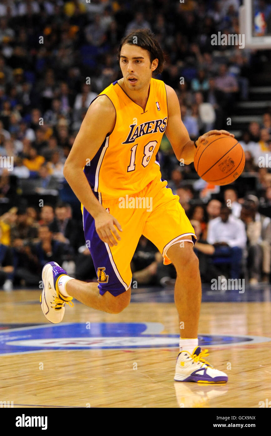 Basketball - NBA - Pre-Season Tour - Minnesota Timberwolves v LA Lakers - O2 Arena. Sasha Vujacic, LA Lakers Stock Photo