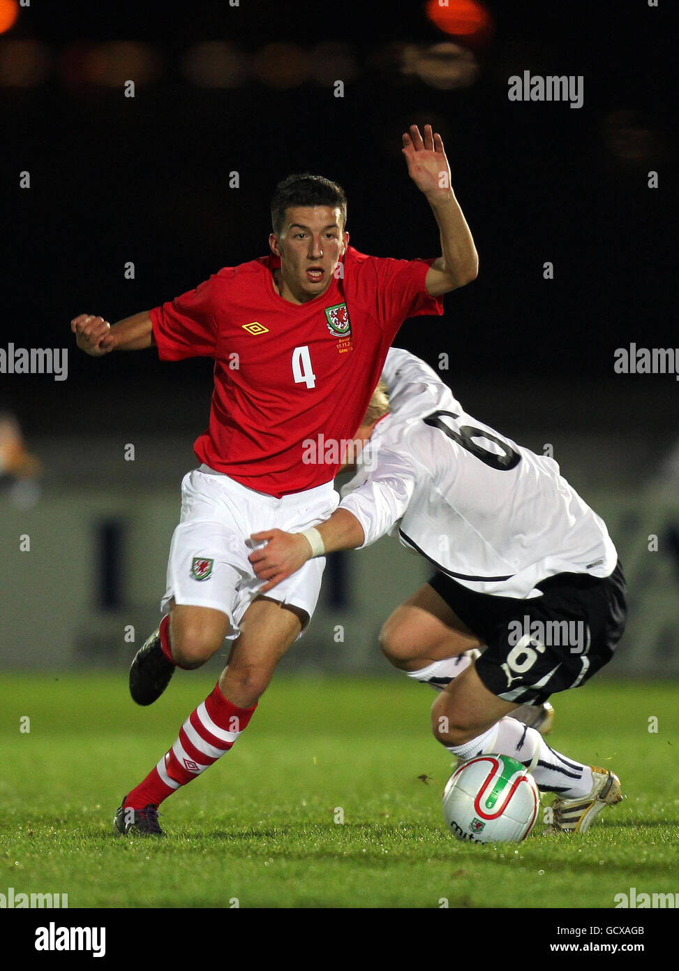 Soccer - Under 21 International Friendly - Wales v Austria - Newport Stadium Stock Photo