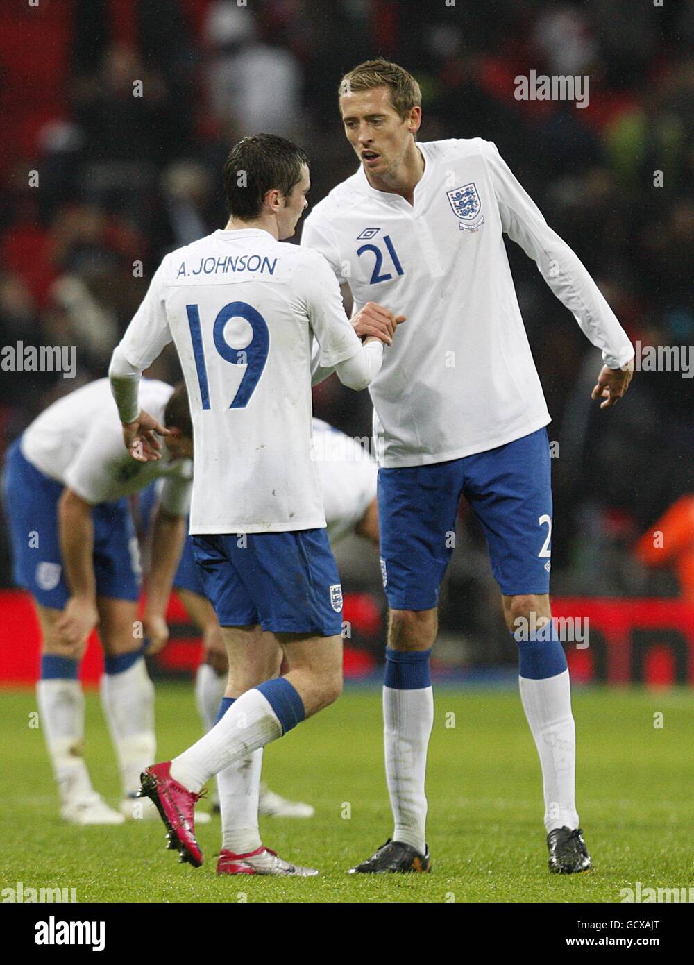 England fans sing La Marseillaise before France friendly at Wembley as football