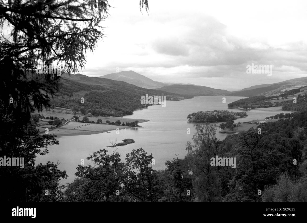 Buildings and Landmarks - Loch Tummel. Loch Tummel, north west of Pitlochry in Perth and Kinross, Scotland. Stock Photo