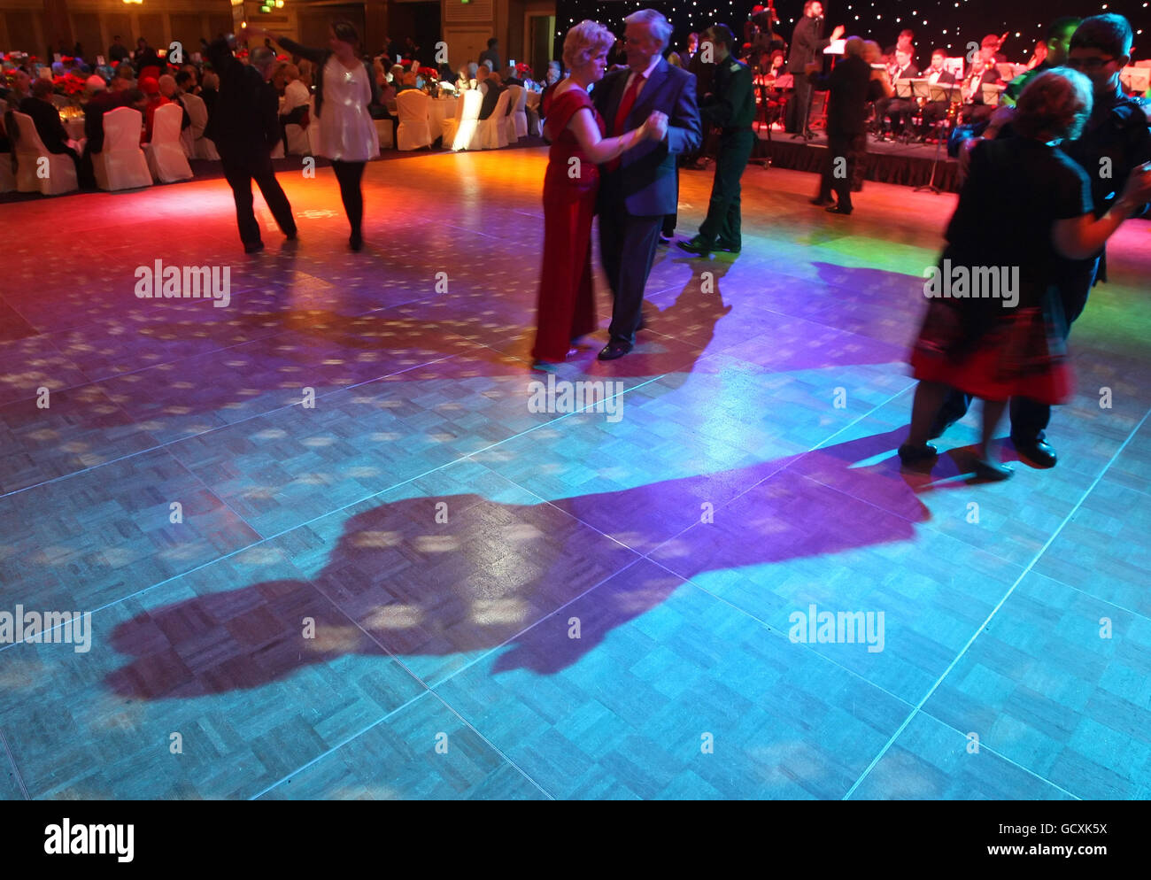 Dancers at the annual Westminster Council Tea Dance, at the Grosvenor House hotel, in Mayfair, London. Stock Photo