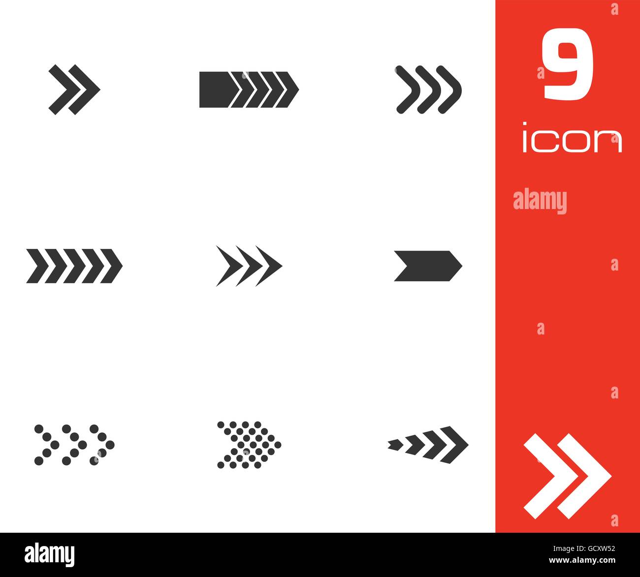 Vector black arrows icons set Stock Vector Image & Art - Alamy