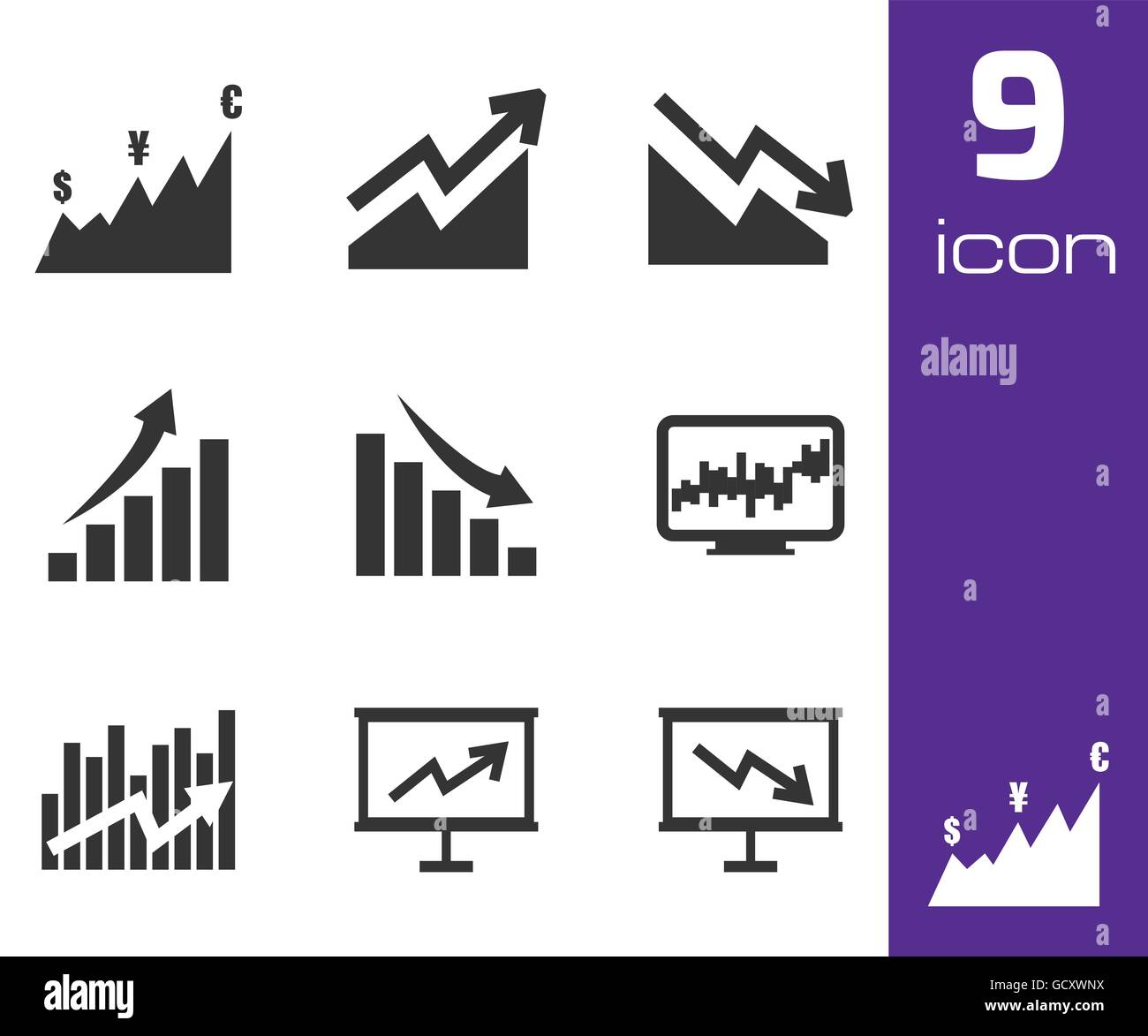 Financial economic data stock market Stock Vector Images - Alamy
