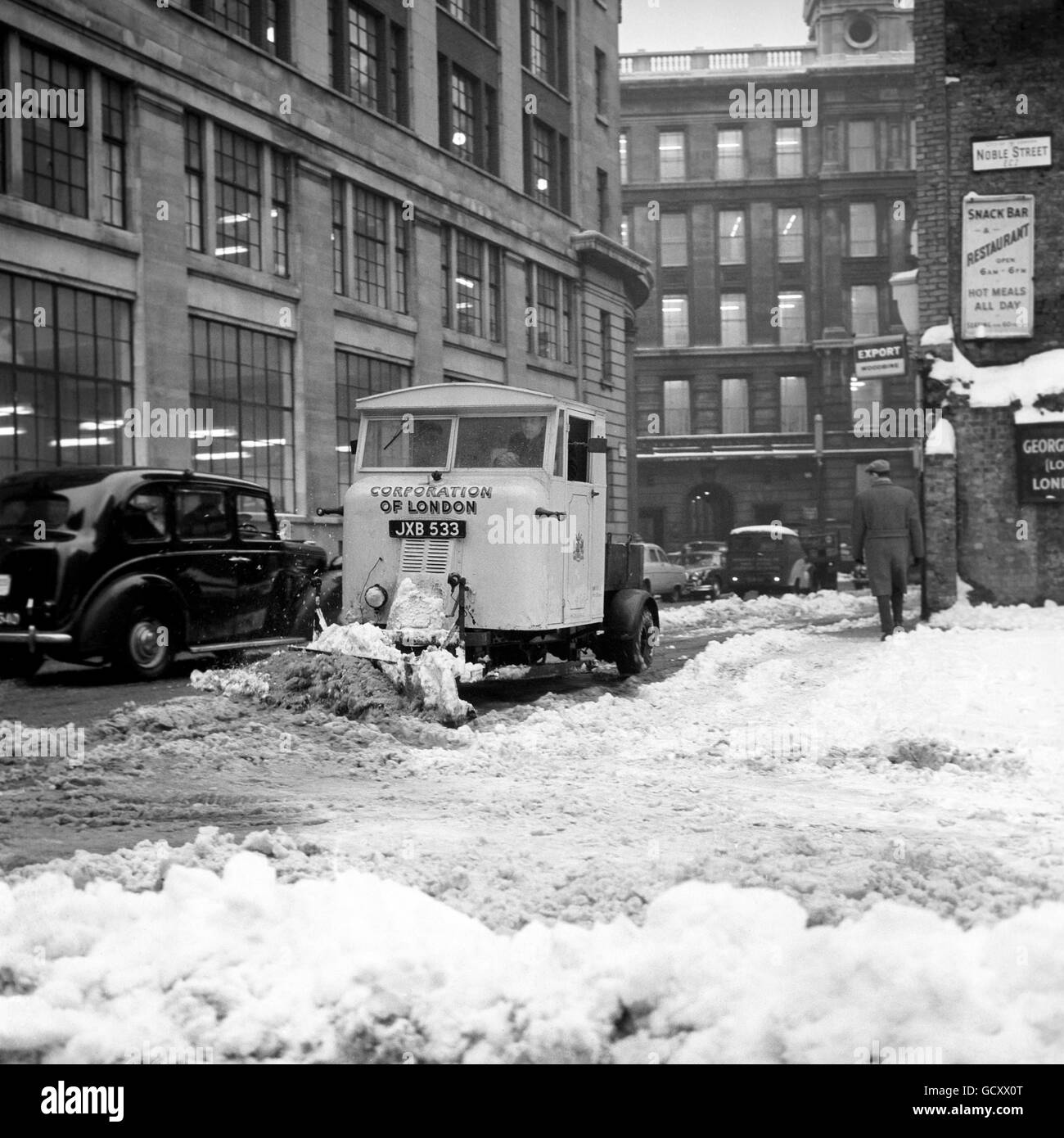 Weather - Winter - Snow Scenes - London Stock Photo