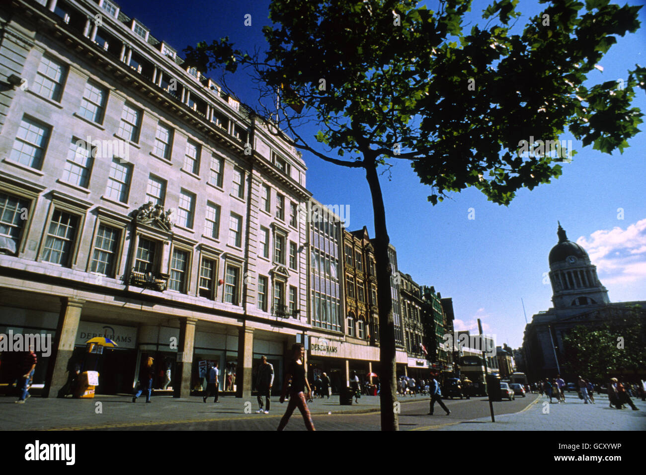 Buildings and Landmarks - Nottingham Stock Photo