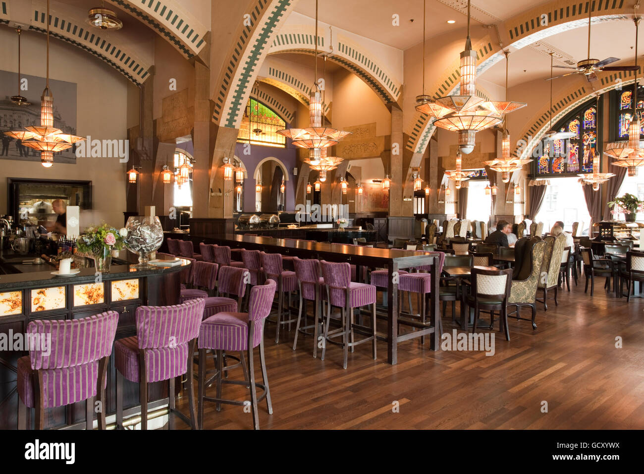 Café Americain in the American Hotel, Amsterdam, Holland, Netherlands, Europe Stock Photo