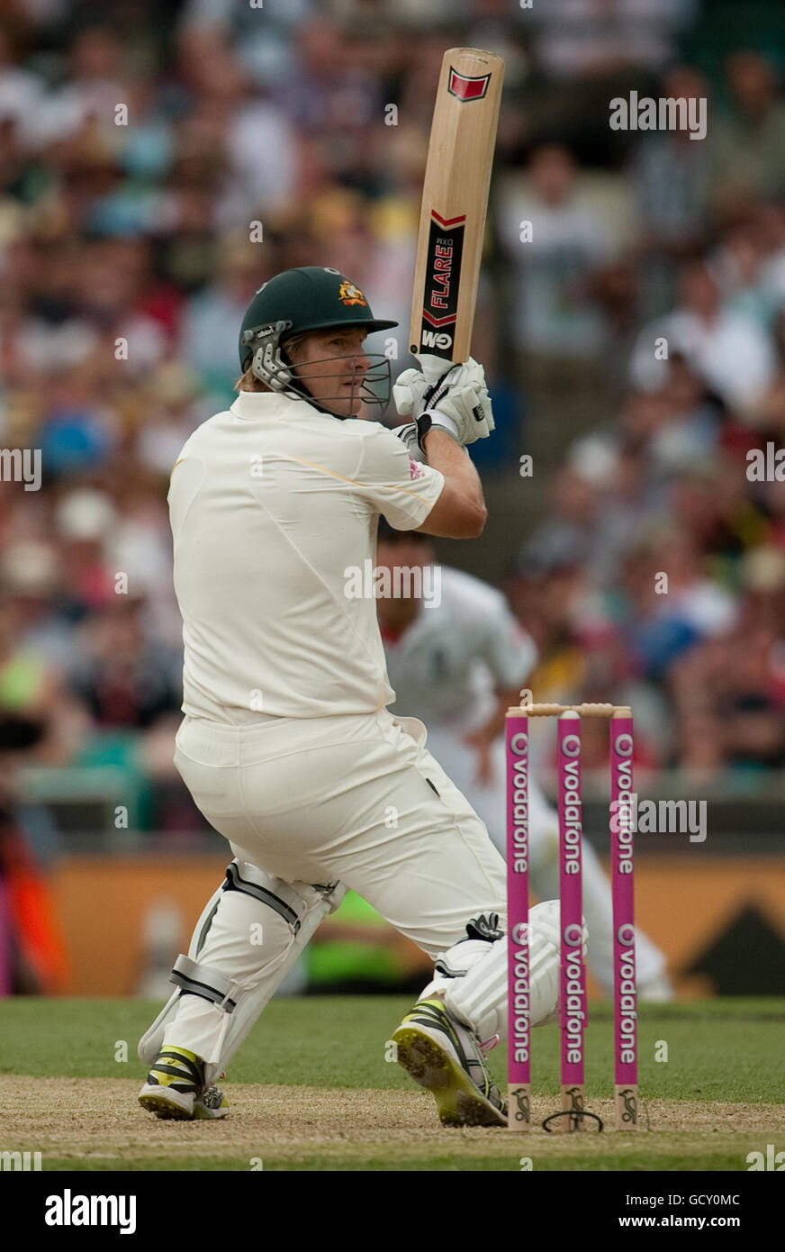 Australias shane bats day one fifth test cricket ground hires stock