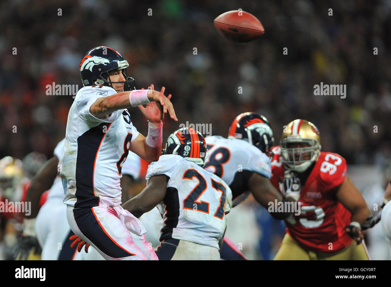 American Football - NFL - San Francisco 49ers v Denver Broncos - Wembley  Stadium Stock Photo - Alamy