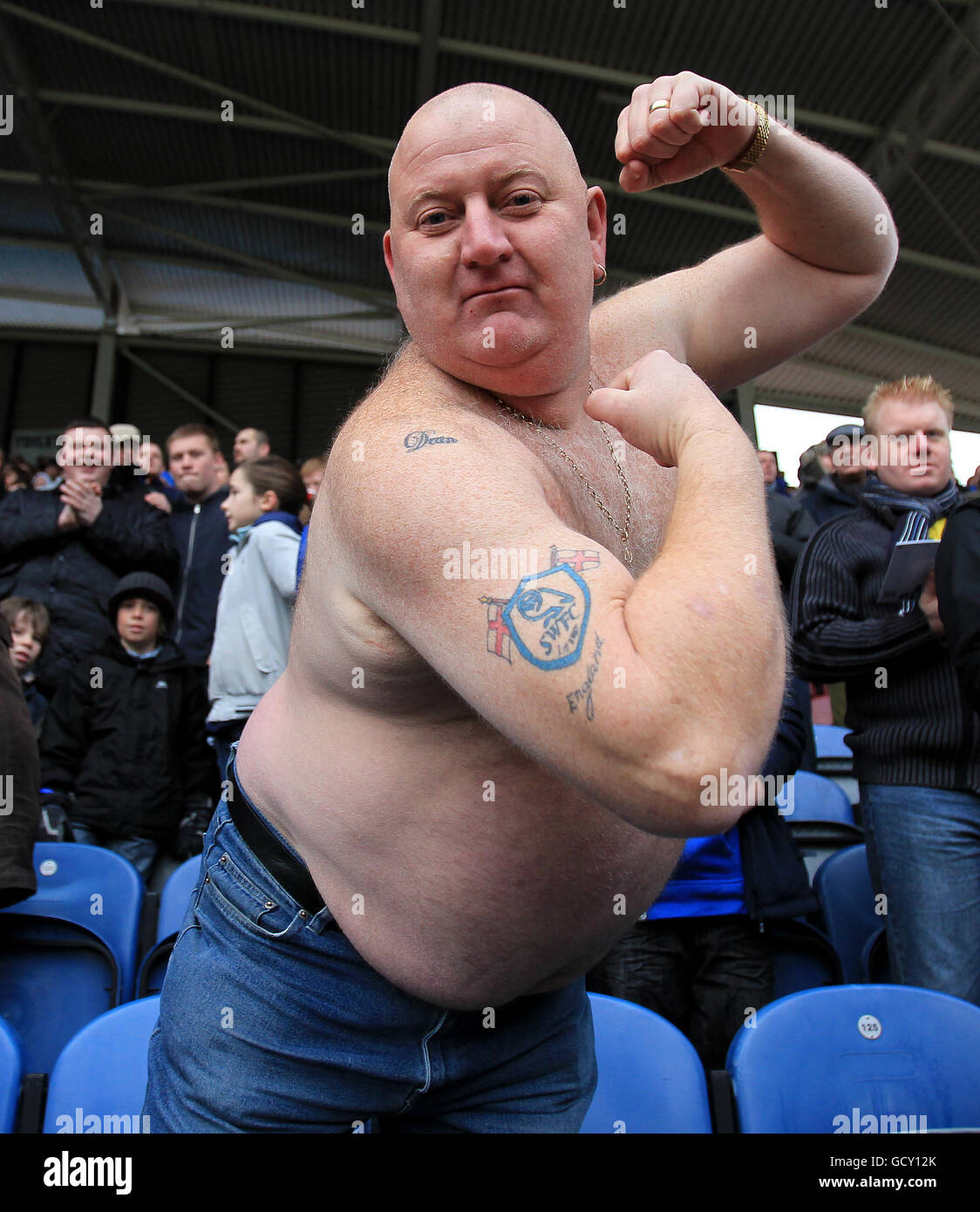 Soccer - npower Football League One - Huddersfield Town v Sheffield Wednesday - The Galpharm Stadium Stock Photo