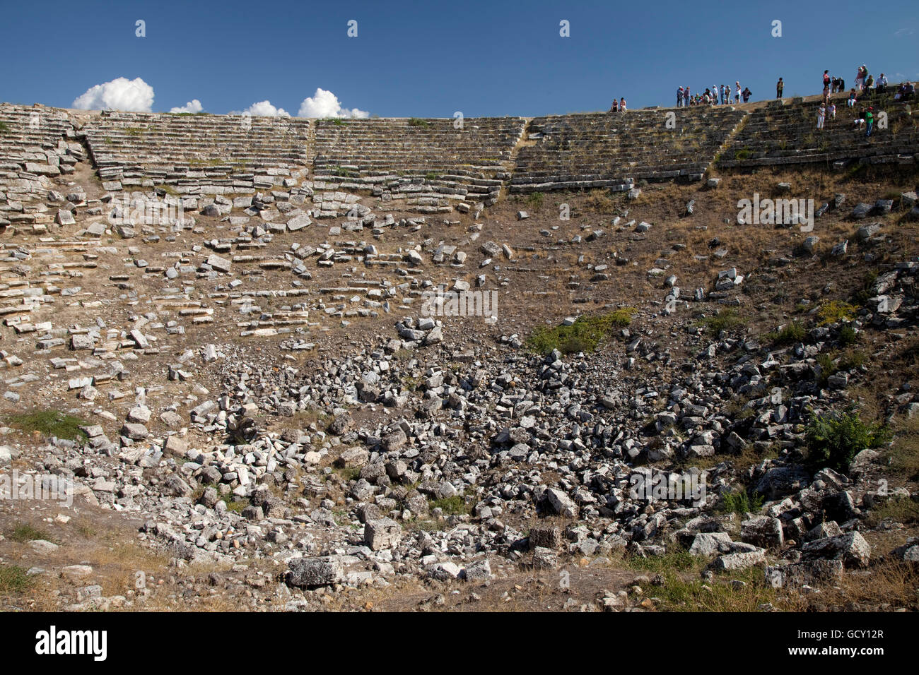 West Theatre, Museum and archaeological site Laodicea, Denizli, Lycia, Turkey, Asia Stock Photo