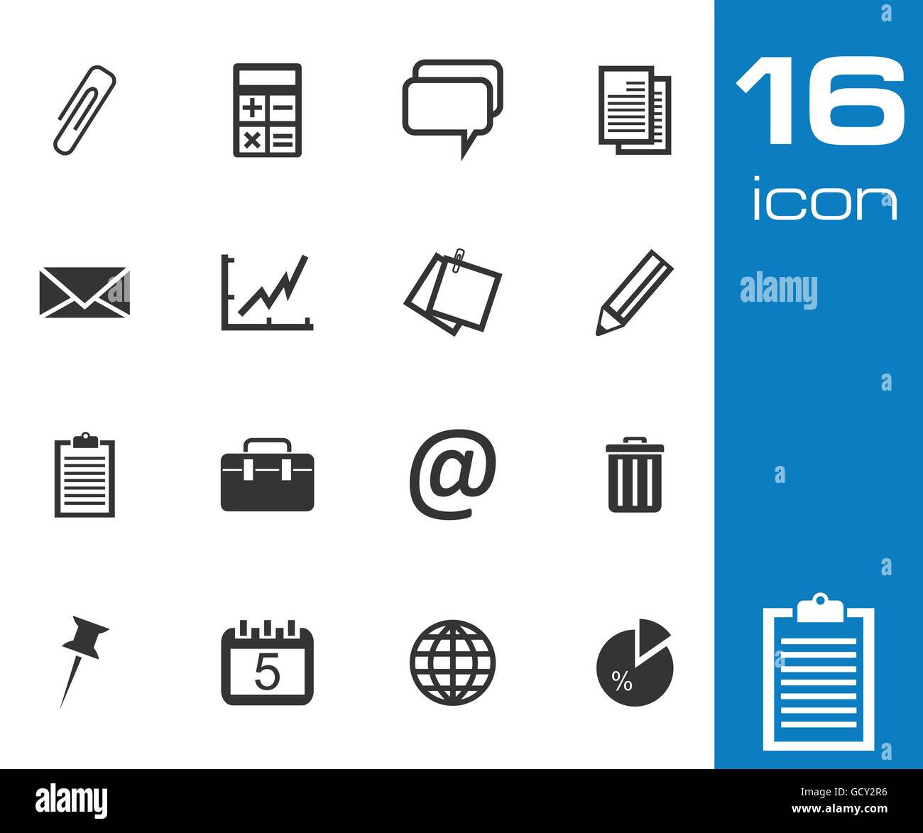 Vector office icons Stock Vector Image & Art - Alamy