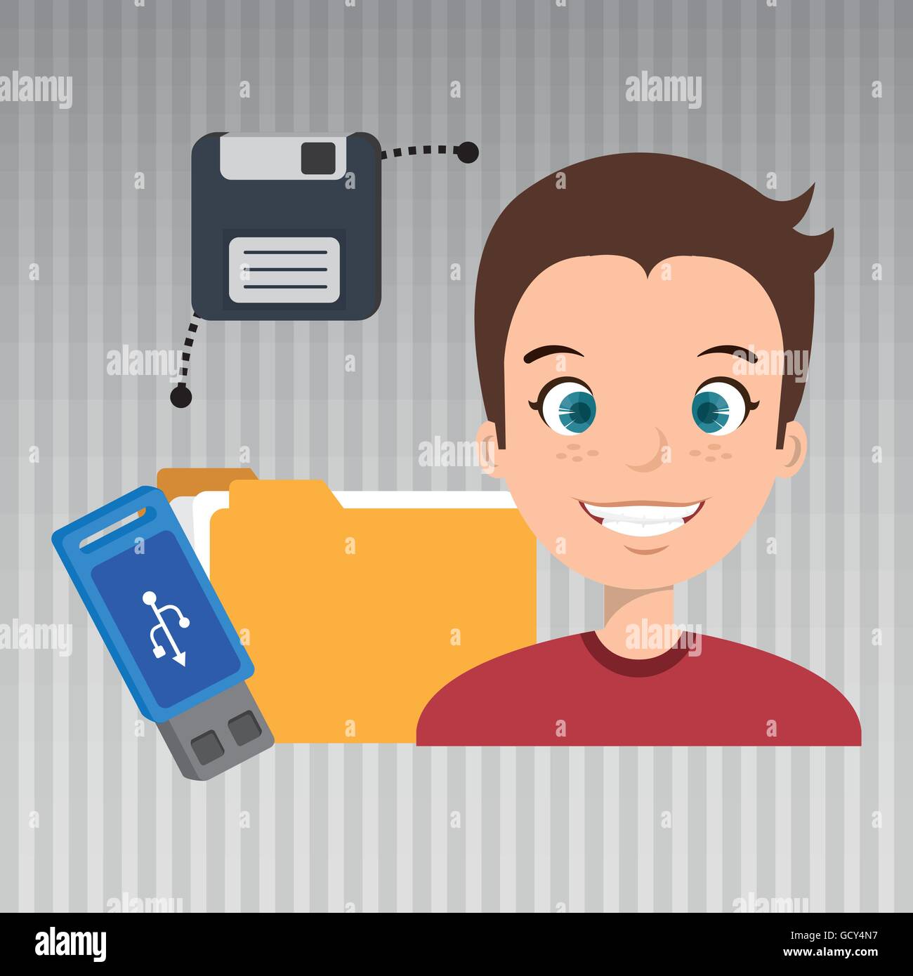 Thumb drive background Stock Vector Images - Alamy