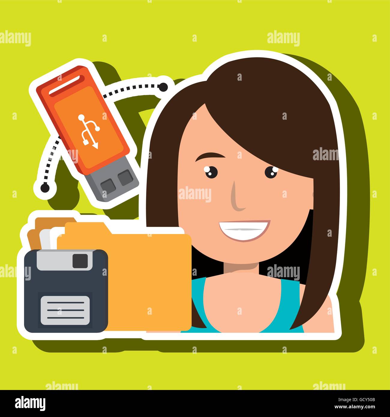 Thumb drive background Stock Vector Images - Alamy