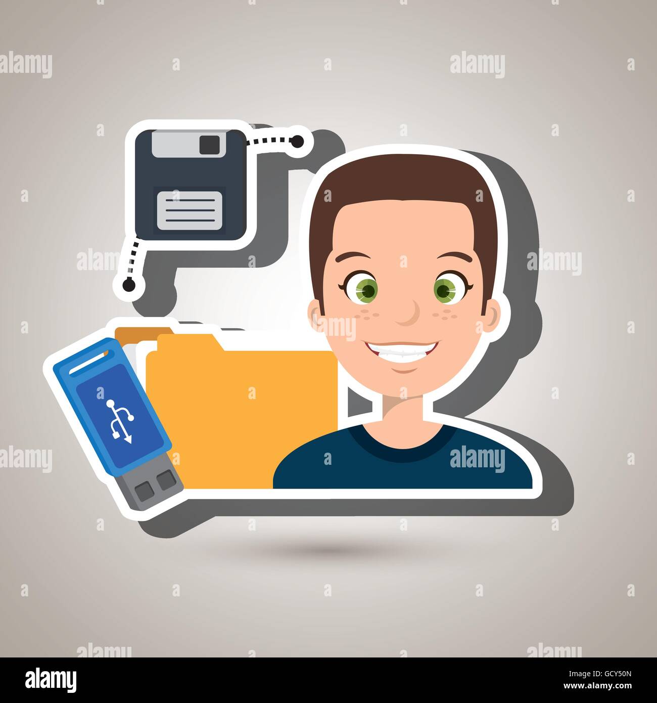 Thumb drive background Stock Vector Images - Alamy