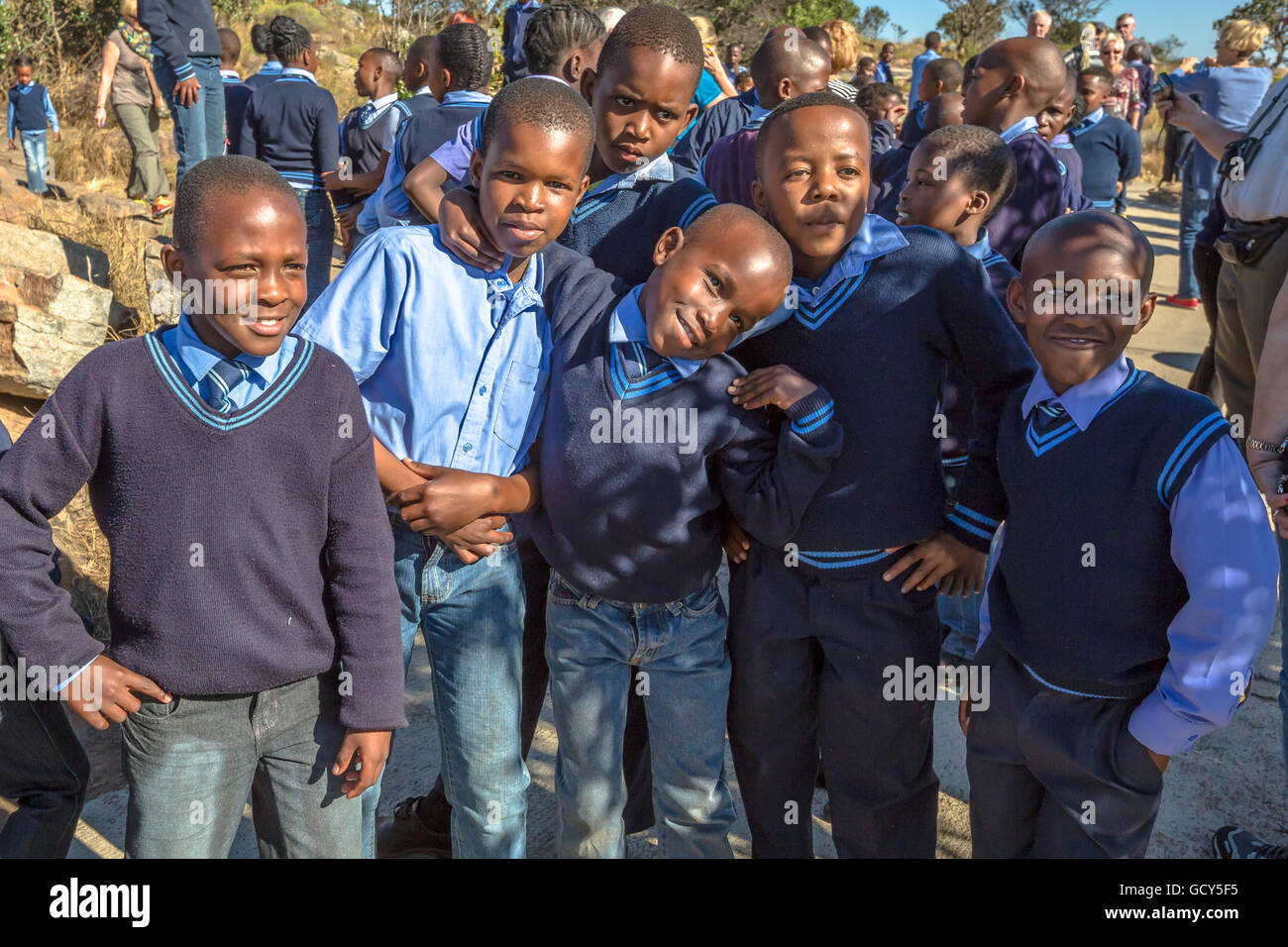 South african children smiling hi-res stock photography and images - Alamy