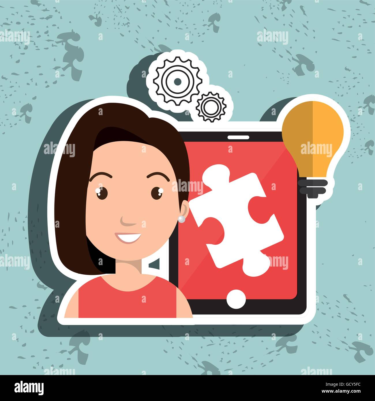woman teamwork isolated icon design Stock Vector Image & Art - Alamy