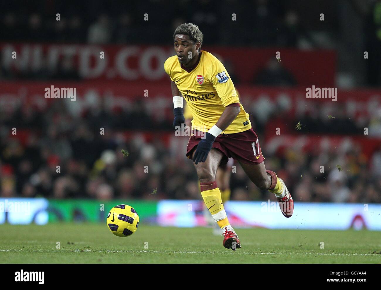 Soccer - Barclays Premier League - Manchester United v Arsenal - Old Trafford. Alex Song, Arsenal Stock Photo