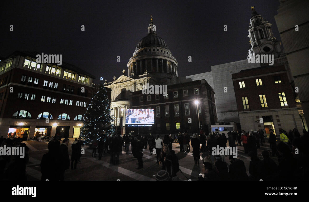Carol service st pauls cathedral hires stock photography and images