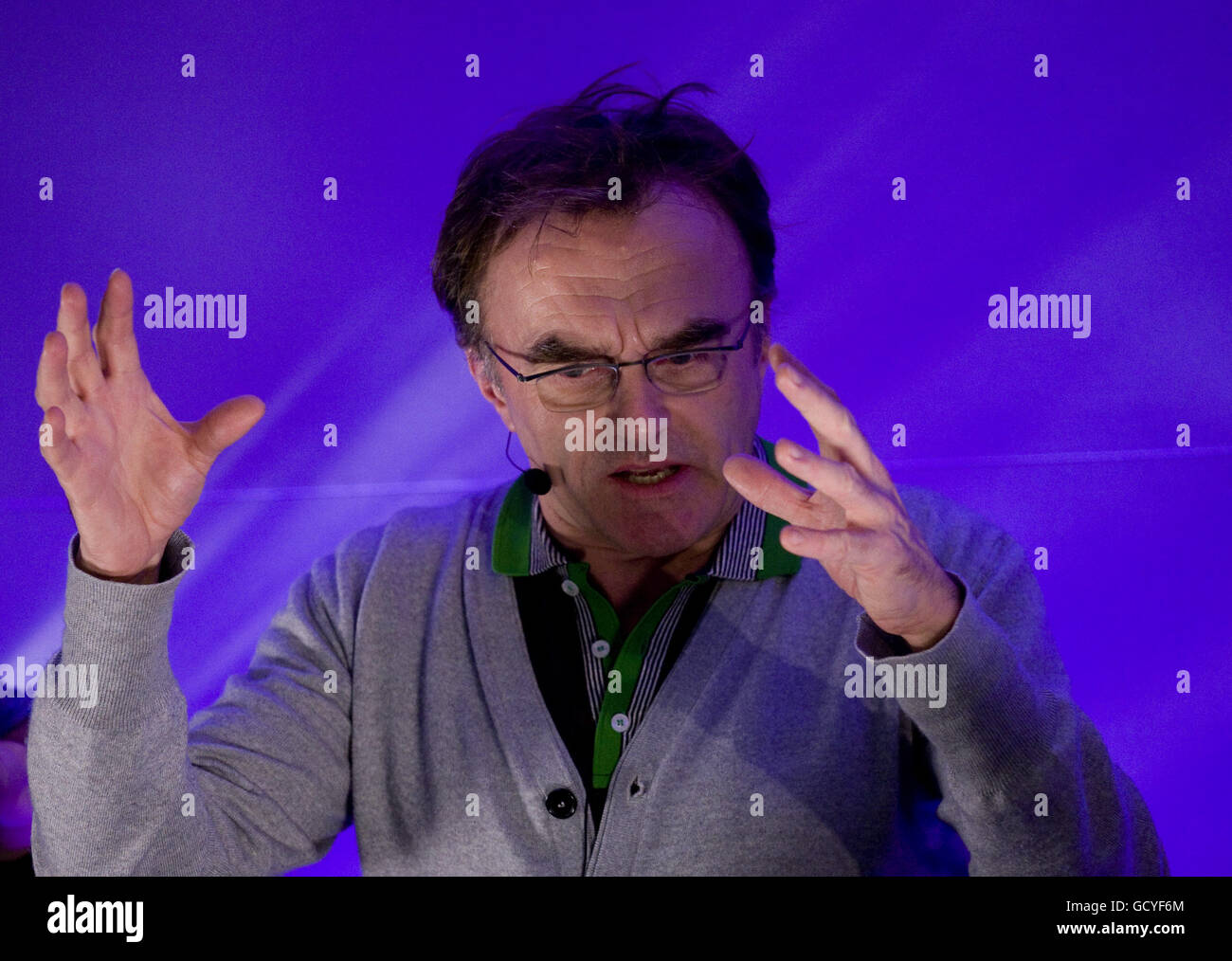 Danny Boyle and Christian Colson attend Meet The Filmmakers: '127 Hours' at the Apple Store Oxford Street, London. Stock Photo
