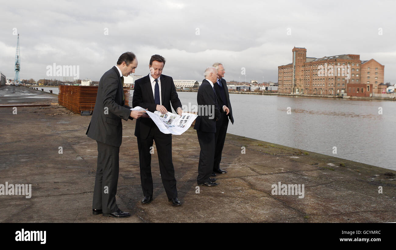 (Left right) Richard Mawdsley of Peel Holdings, Prime Minister David