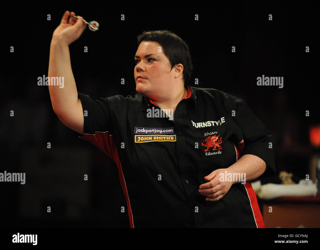 Darts BDO World Championships. Wales' Rhian Edwards in action in the