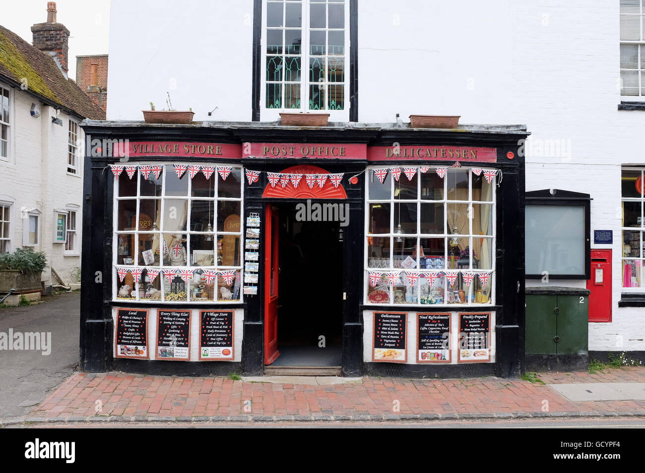 The village store shop and post office in Alfriston East Sussex Stock Photo