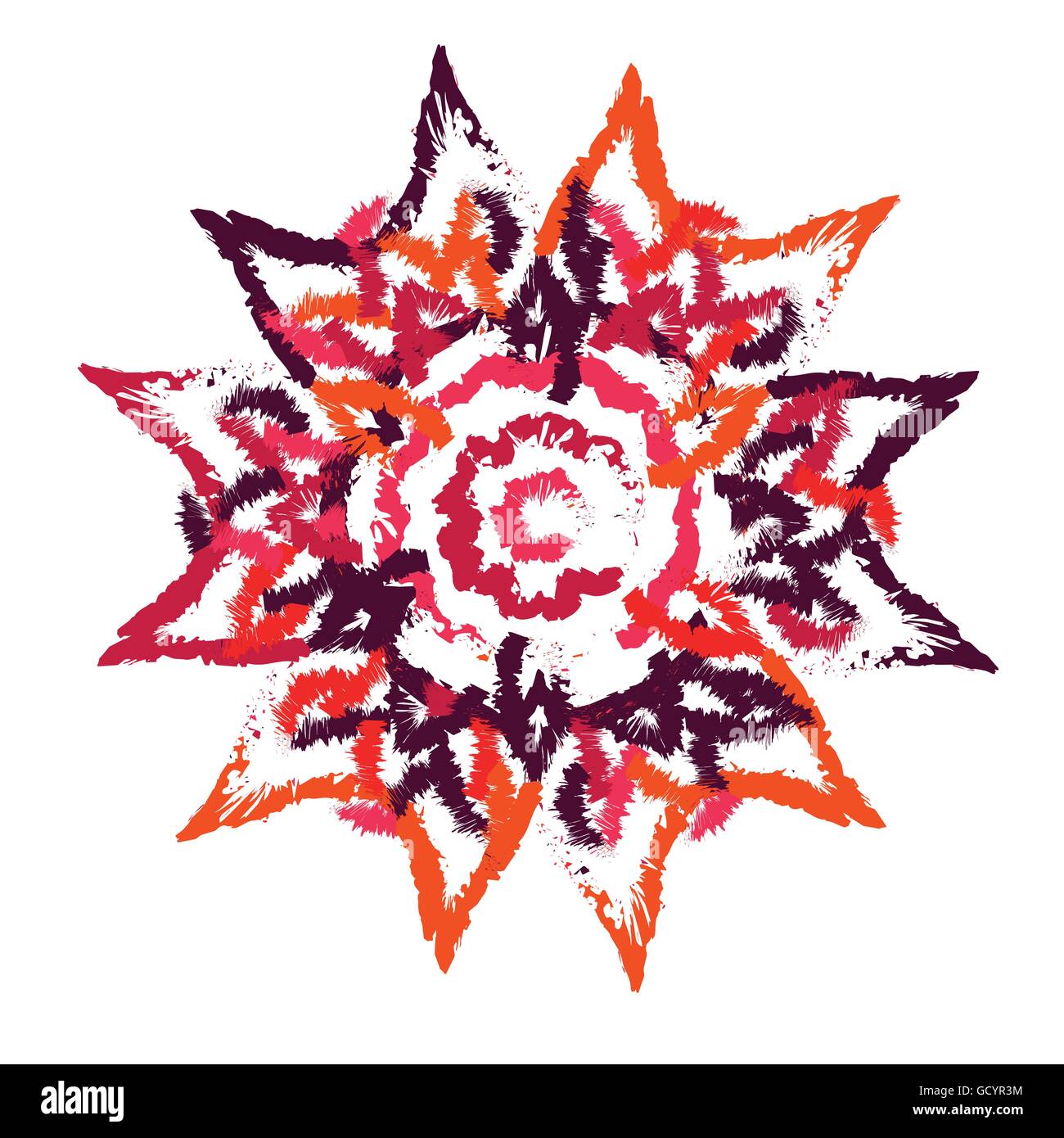 summer flower drawing vector illustration Stock Vector