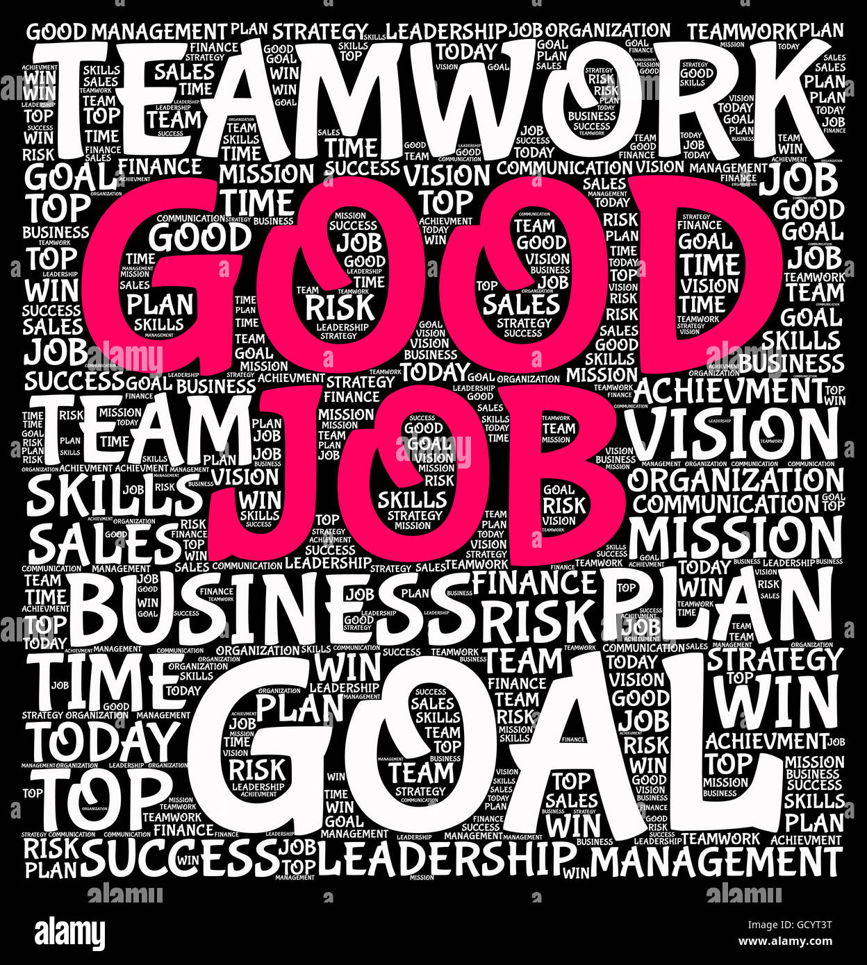Good job word cloud concept hi-res stock photography and images - Alamy
