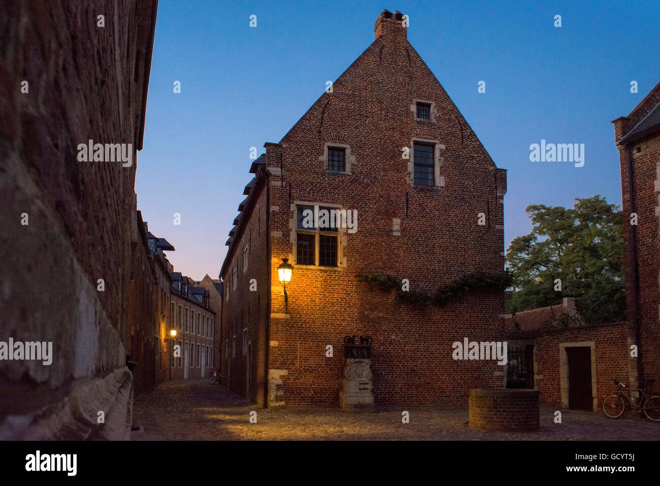 Terraced houses of the large Beguinage of Leuven, Belgium. Great