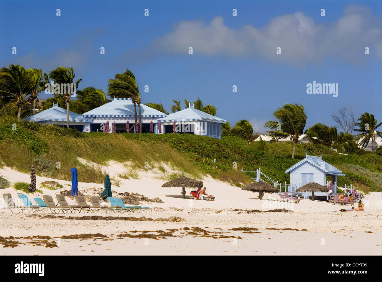 Pink Sand Beach. Dunmore Town, Harbour Island, Eleuthera. Bahamas Stock Photo