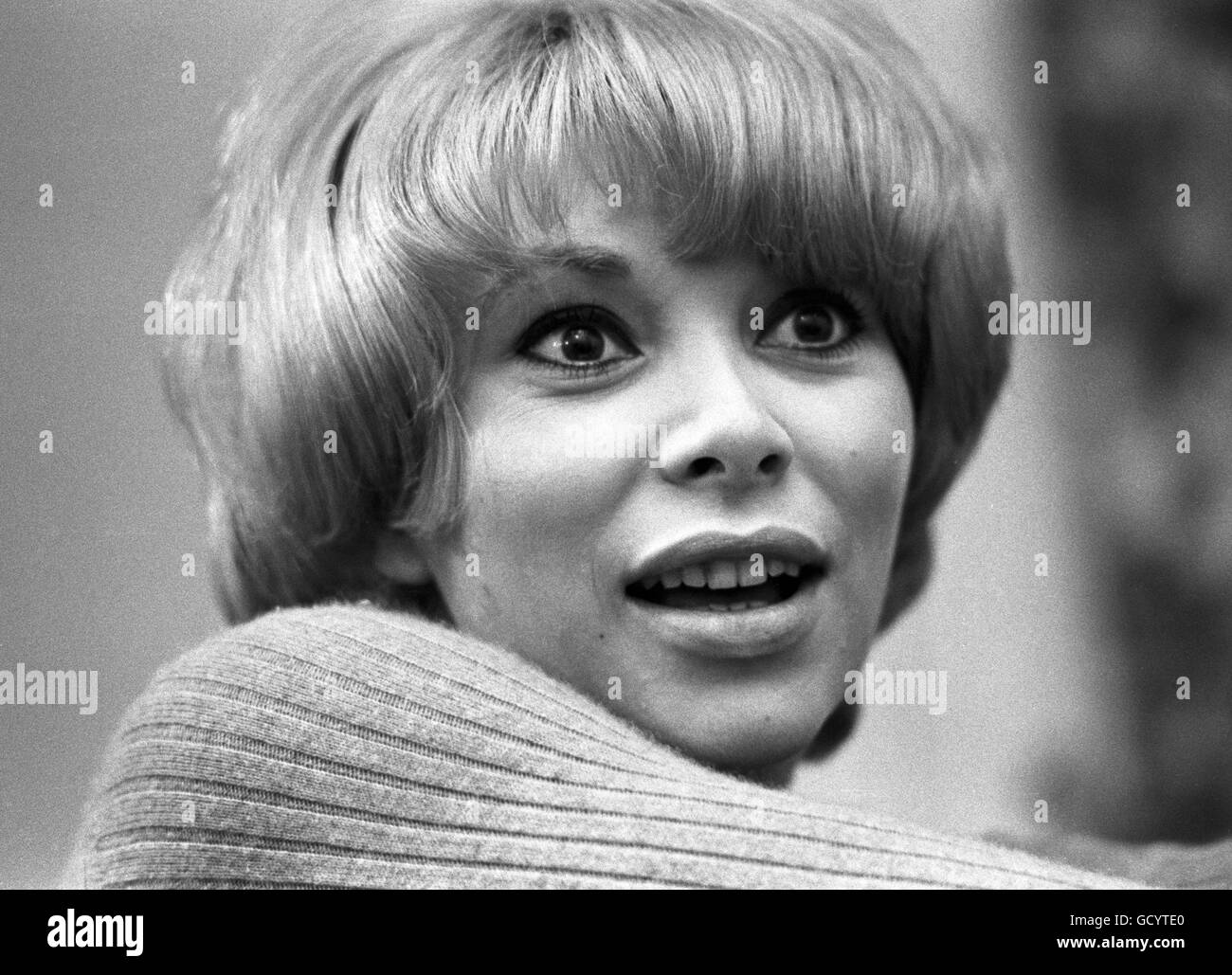 Mireille Darc, photographed in 1969. Stock Photo