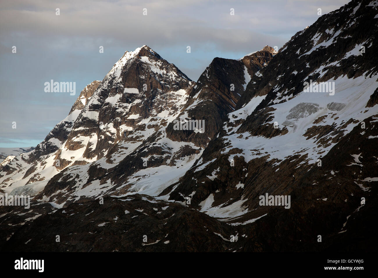 Coastal mountains, West Greenland near Maniitsoq Stock Photo