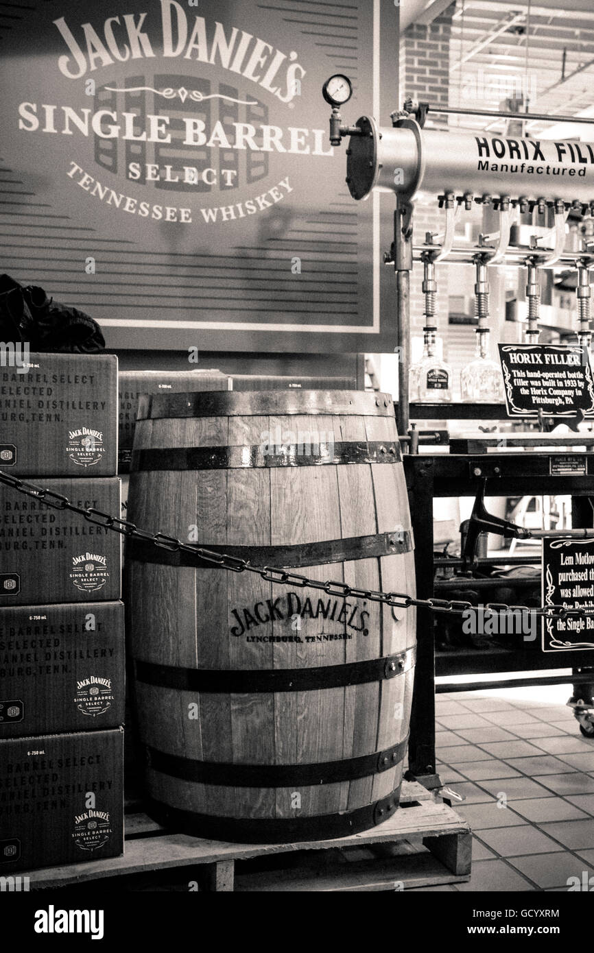 Inside the White Rabbit Bottle Shop at the Jack Daniel's distillery ...