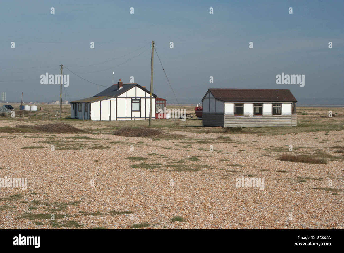 Dungeness Beach Cottage Stock Photo