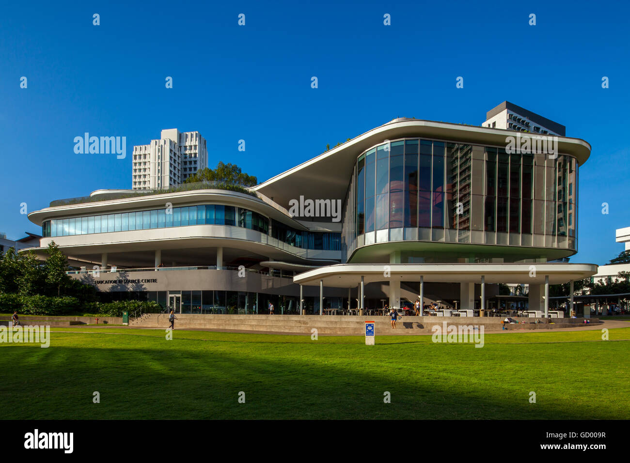 Architecture design of U-Town, National University Singapore, NUS. Stock Photo