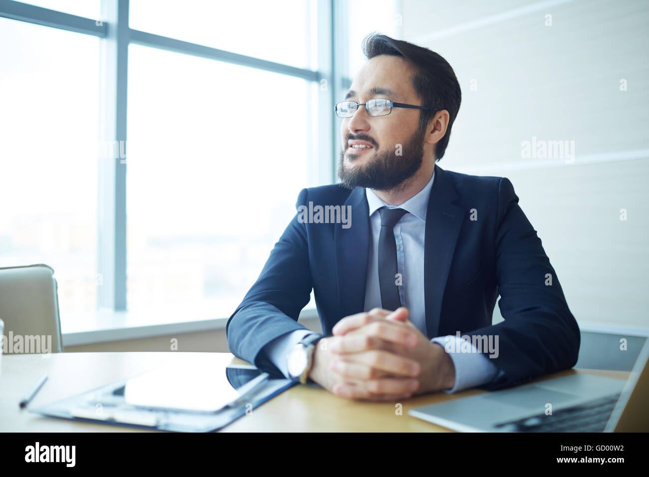Businessman at office Stock Photo
