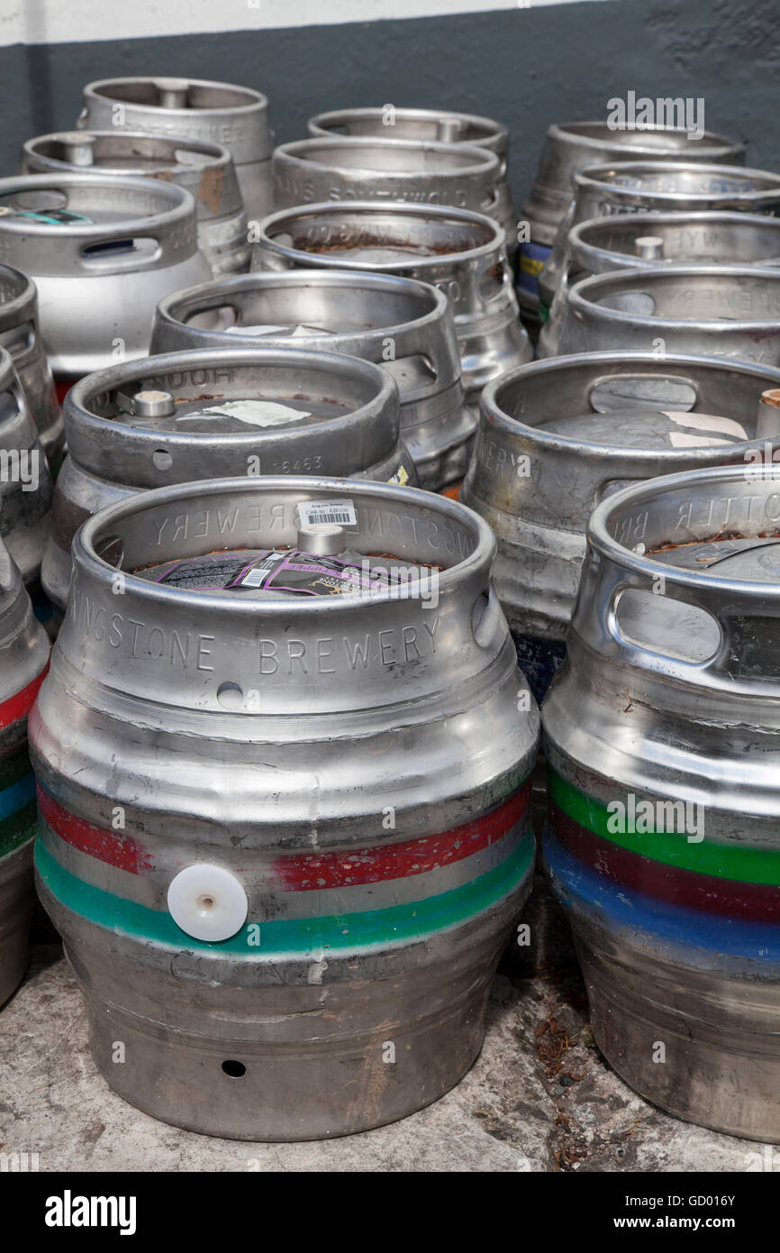 Brewery kegs of beer Stock Photo Alamy