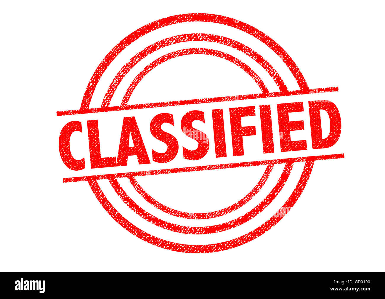 CLASSIFIED Rubber Stamp over a white background Stock Photo - Alamy