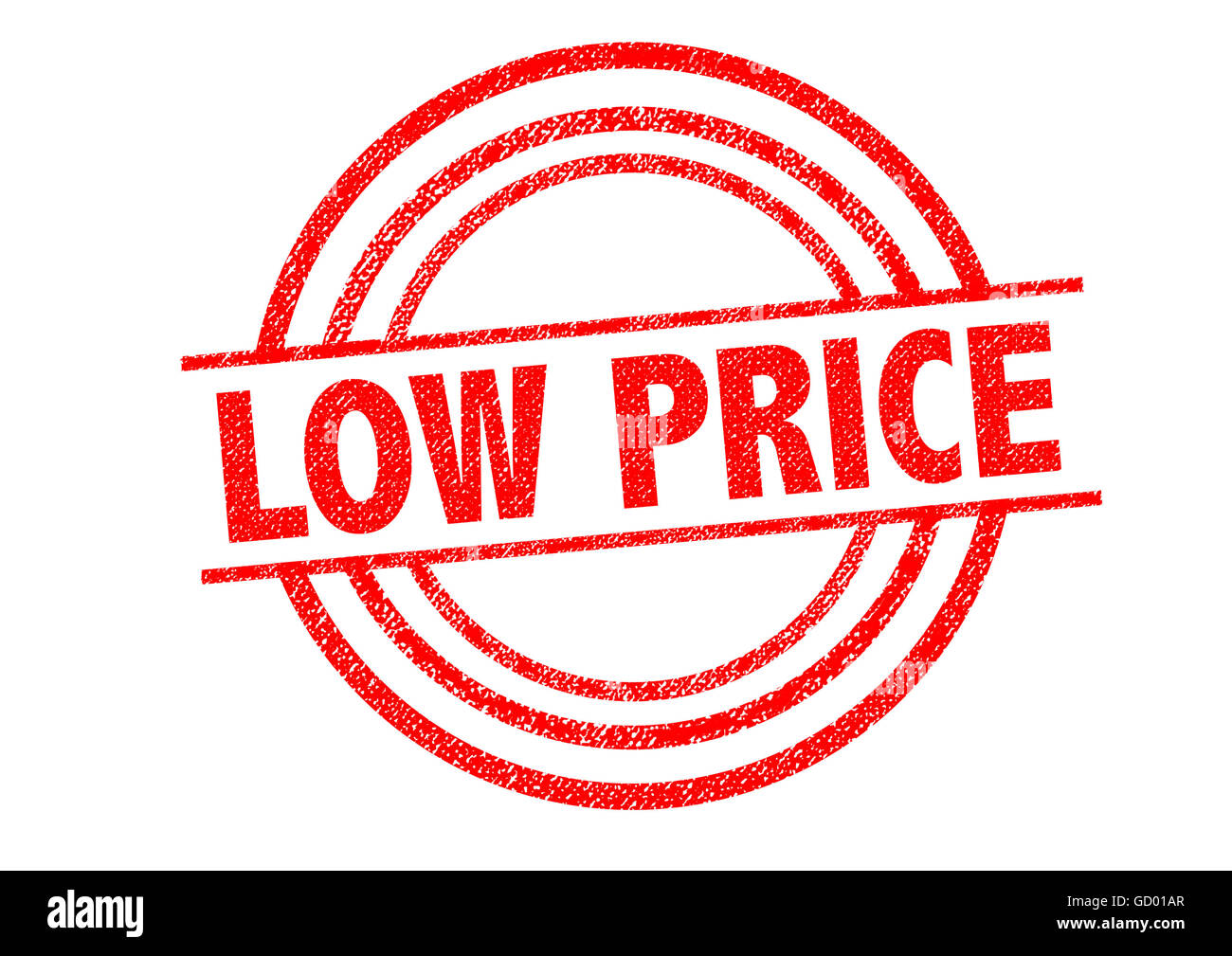 LOW PRICE Rubber Stamp over a white background. Stock Photo