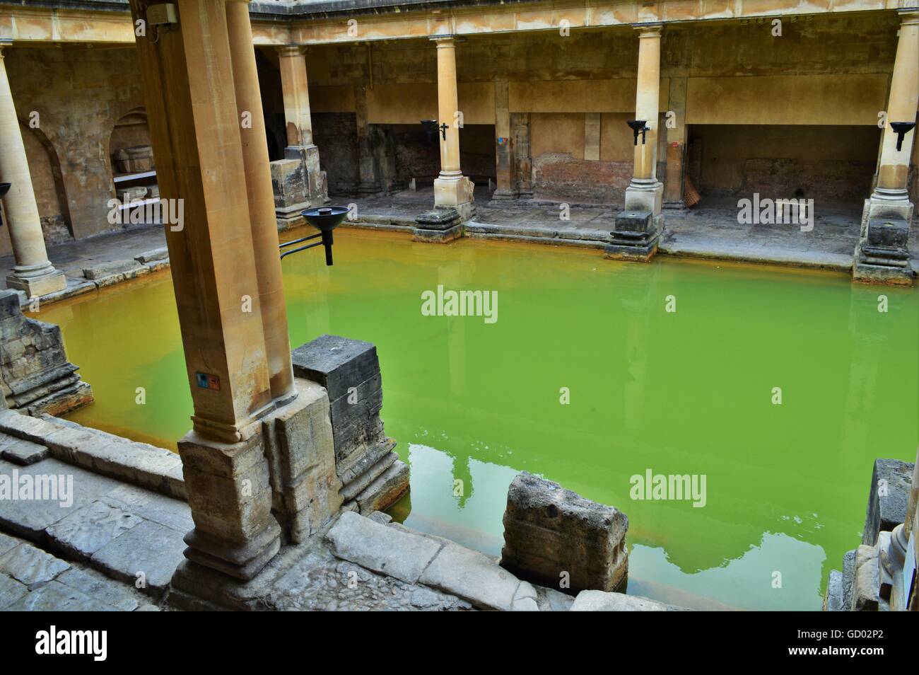 Green Water at the Roman Baths Stock Photo Alamy