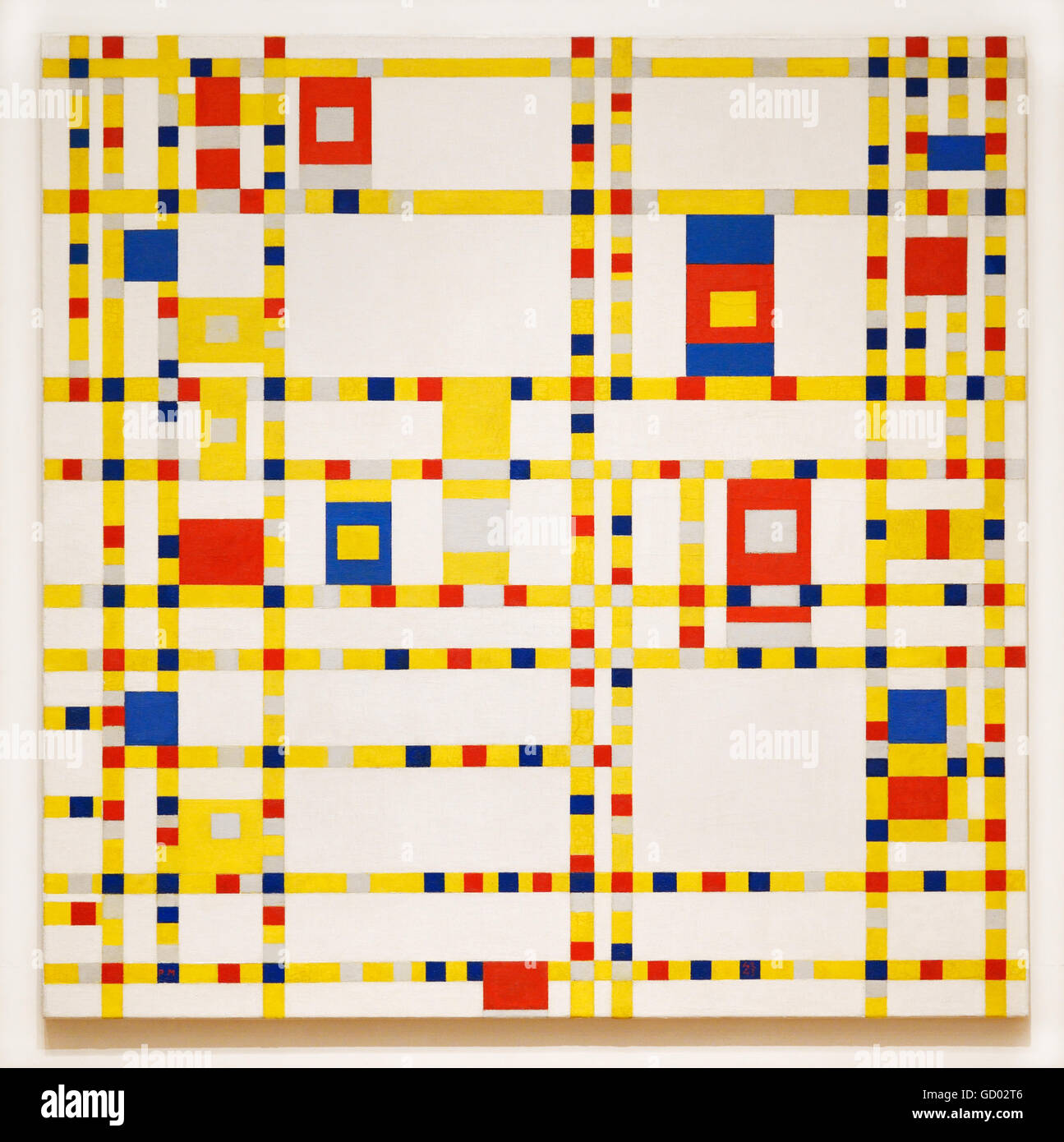 Broadway Boogie Woogie, 1942-43, Piet Mondrian Stock Photo