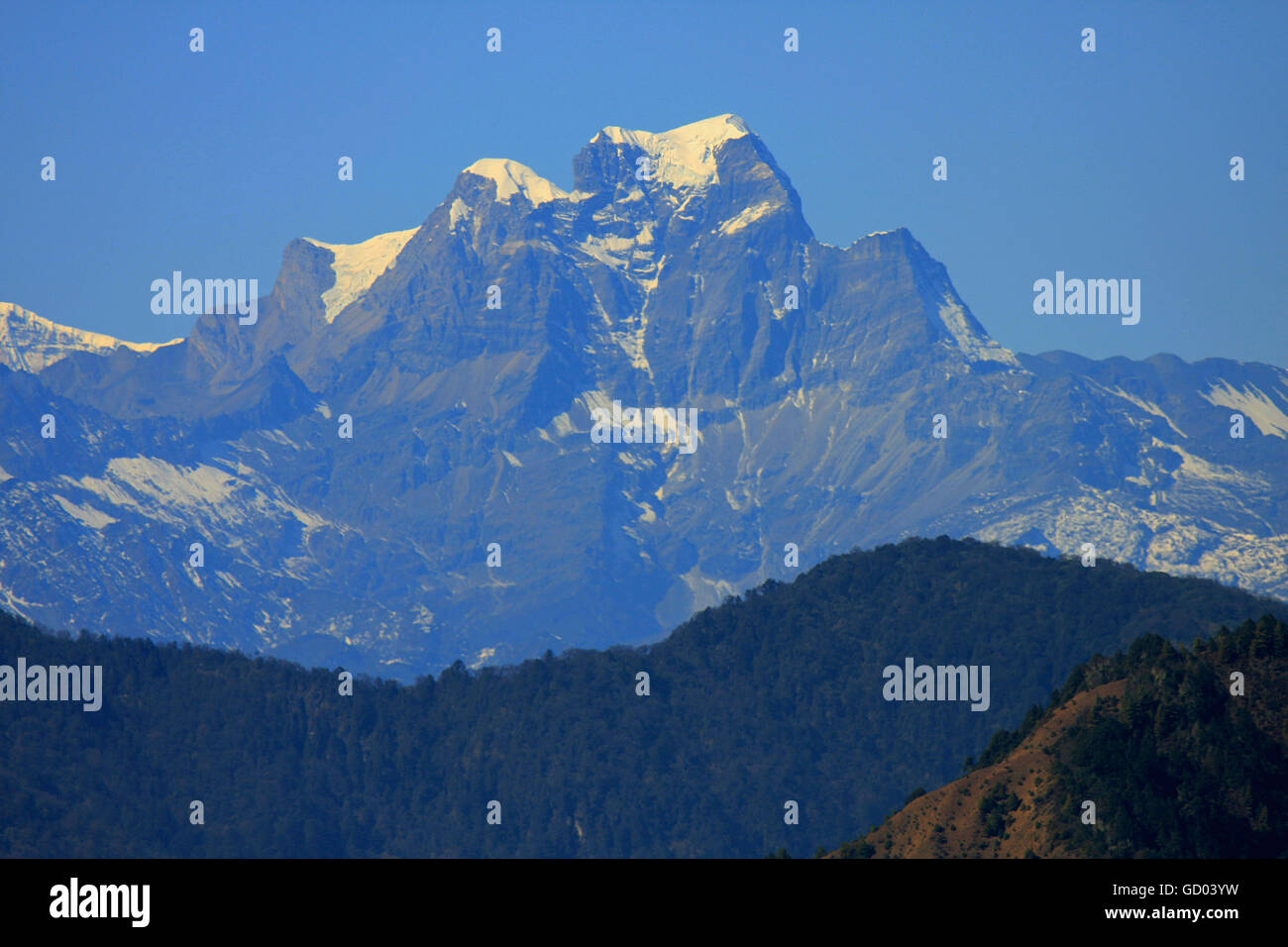 View of Himalayas Stock Photo Alamy