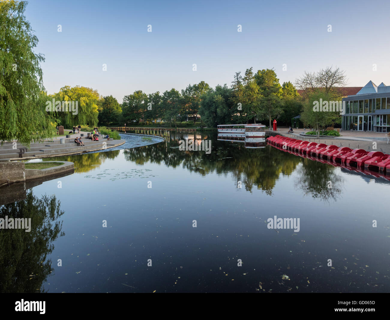 Odense River On A Summers Day Denmark Stock Photo Alamy