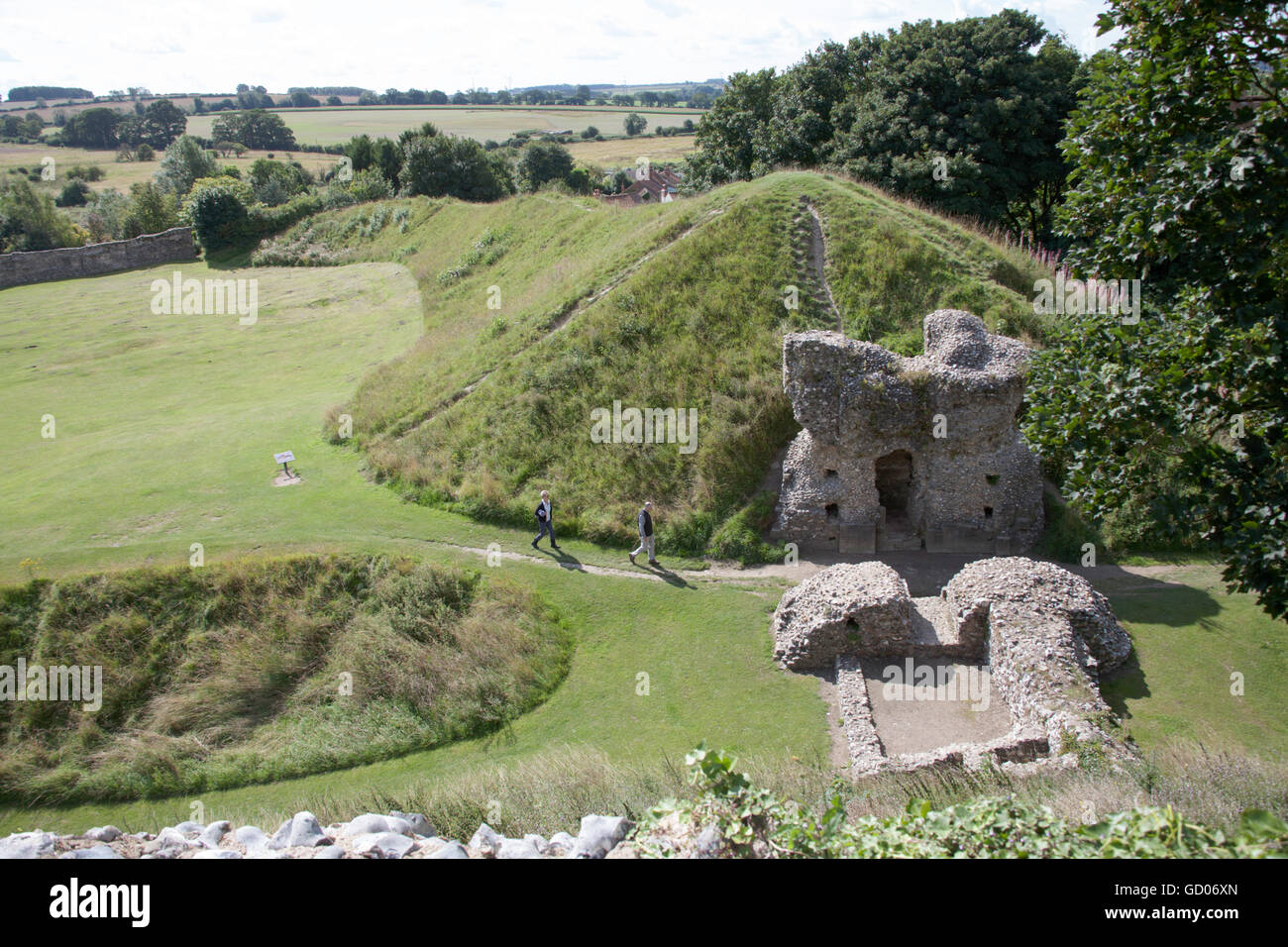 Castle Acre Castle Norfolk England Stock Photo Alamy