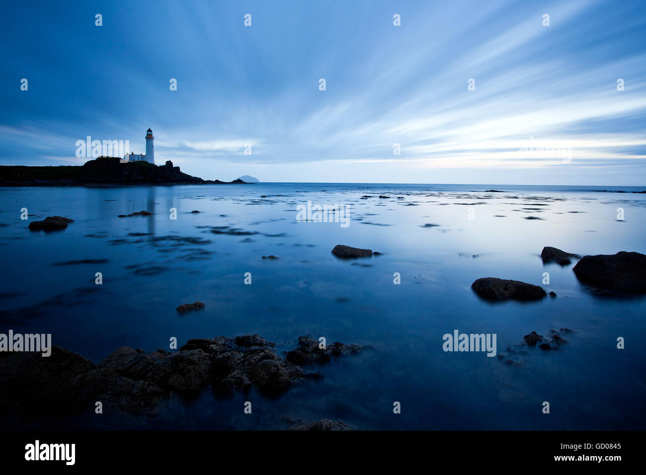 Turnberry Bay and Lighthouse Stock Photo