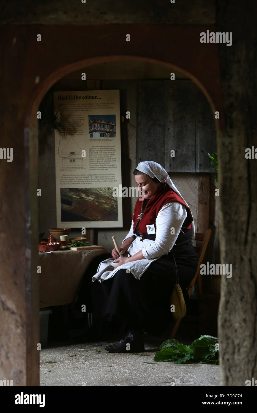 General views of a Weald and Downland Museum event, Chichester, West Sussex, UK. Stock Photo