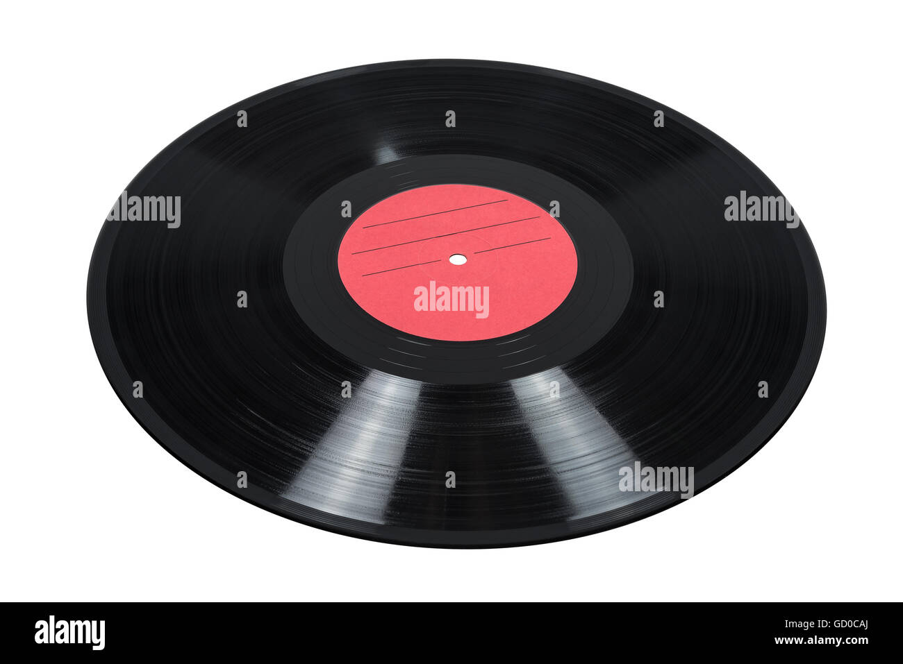 Vinyl record isolated on white background with clipping path Stock ...