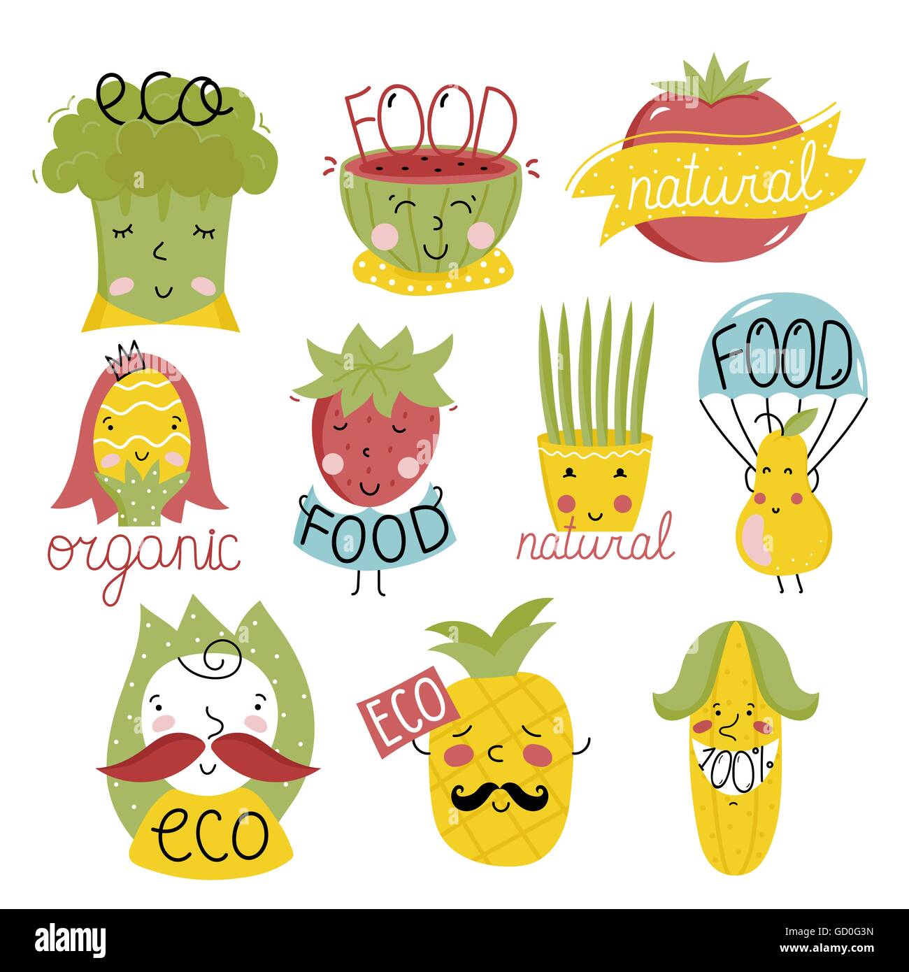 Organic labels and elements Stock Vector Image & Art - Alamy
